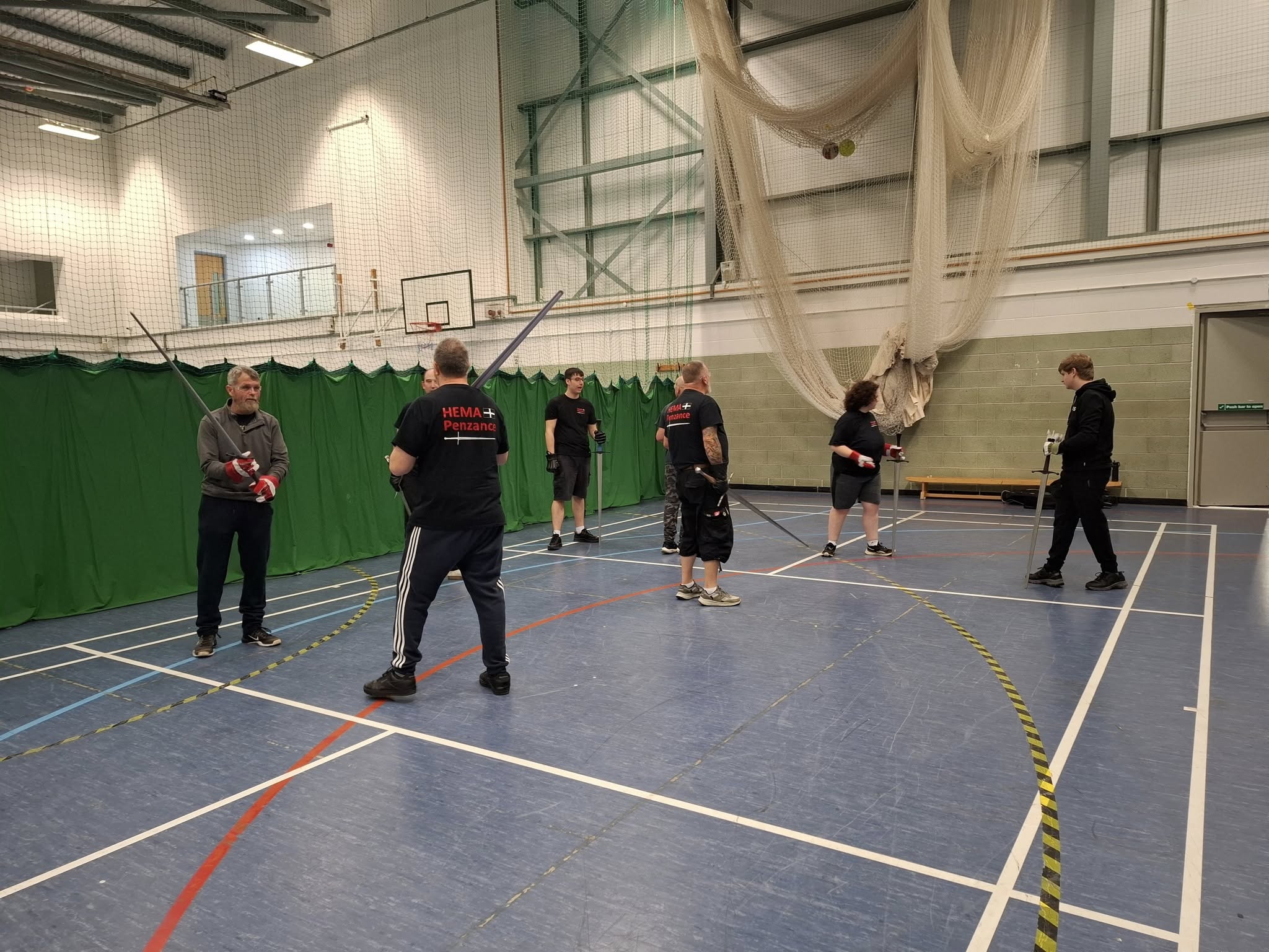 Casual paired practice during a Tuesday session